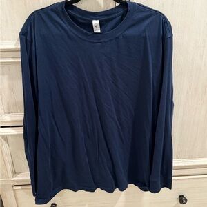 Lululemon All Yours Long Sleeve Tshirt Navy Size 14
